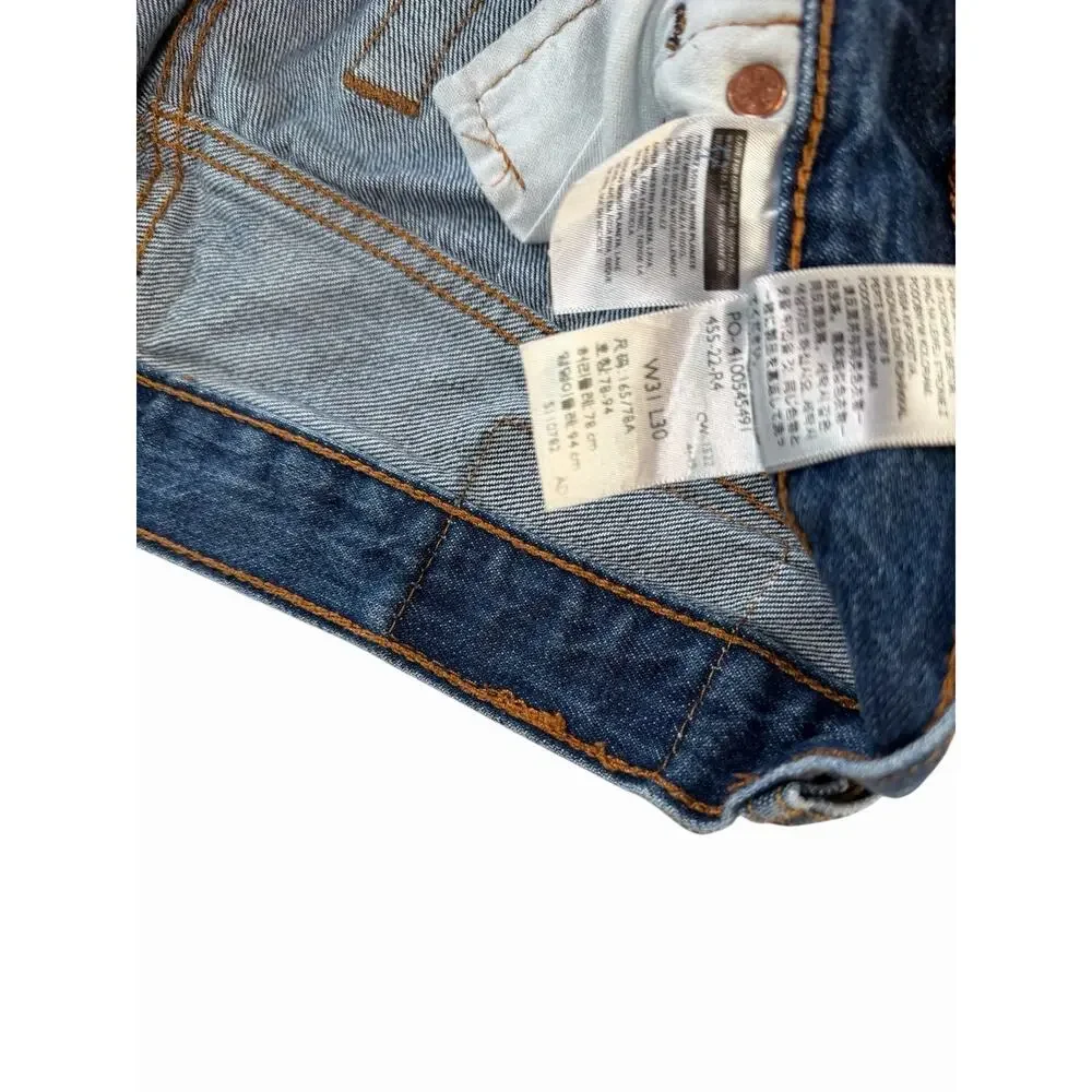 Levi’s 501 Original Fit Jeans Mens W31 L30 Button Fly Medium Wash Denim